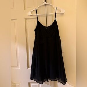 The limited black REAL SILK mini dress